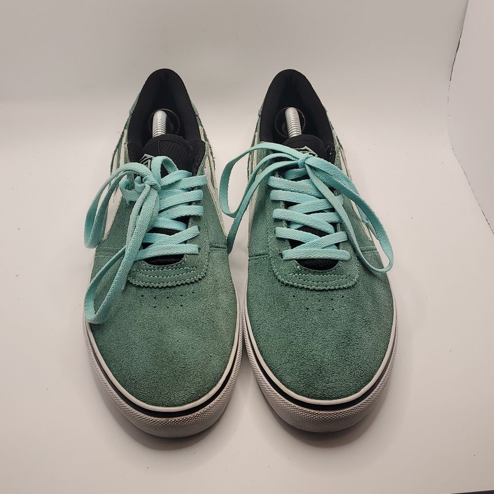 Lakai Shoes Men's Sz 7 Green Suede Skate Punk Sneakers Skateboard Streetwear